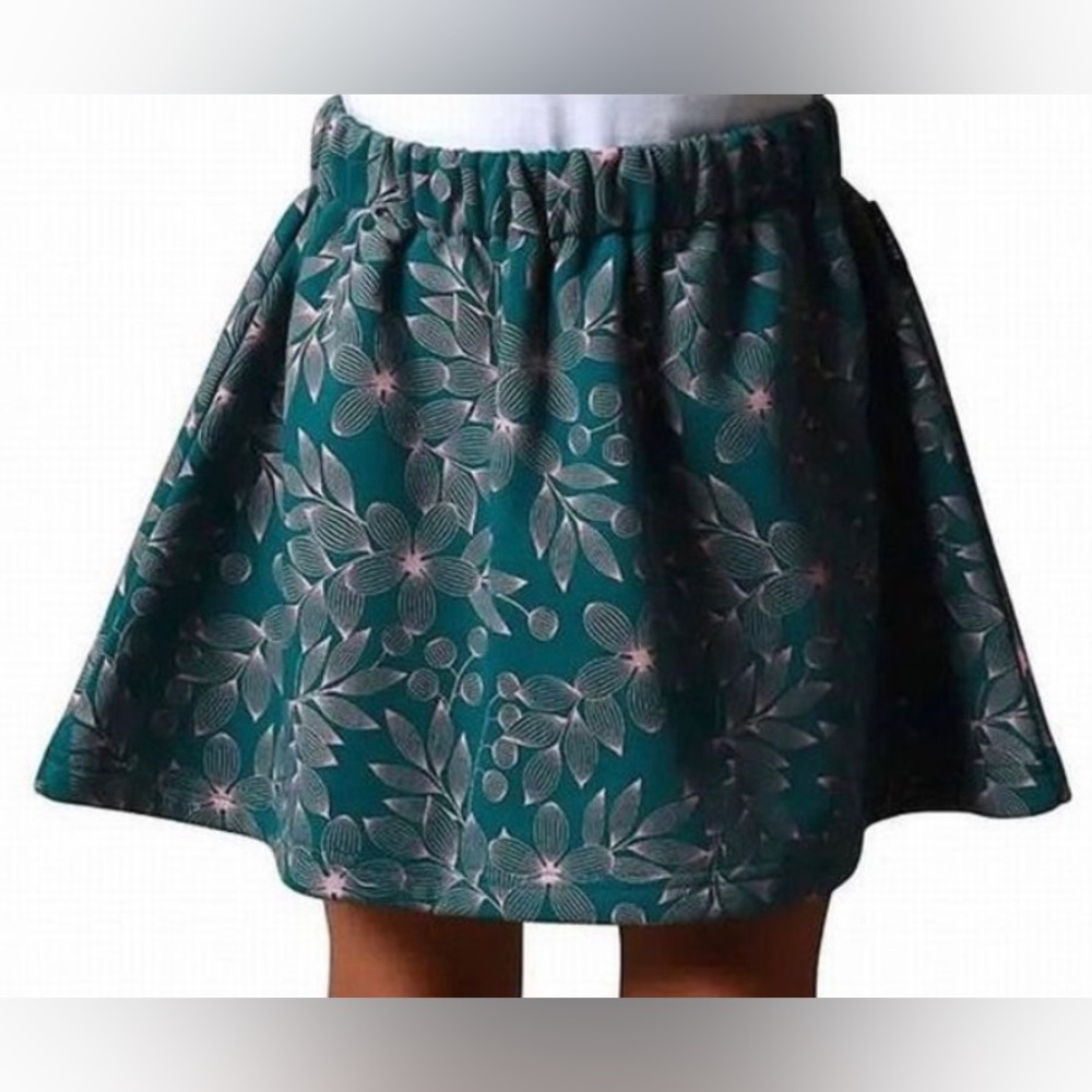 TINY TRIBE Petal Skirt, NWOT, green/pink